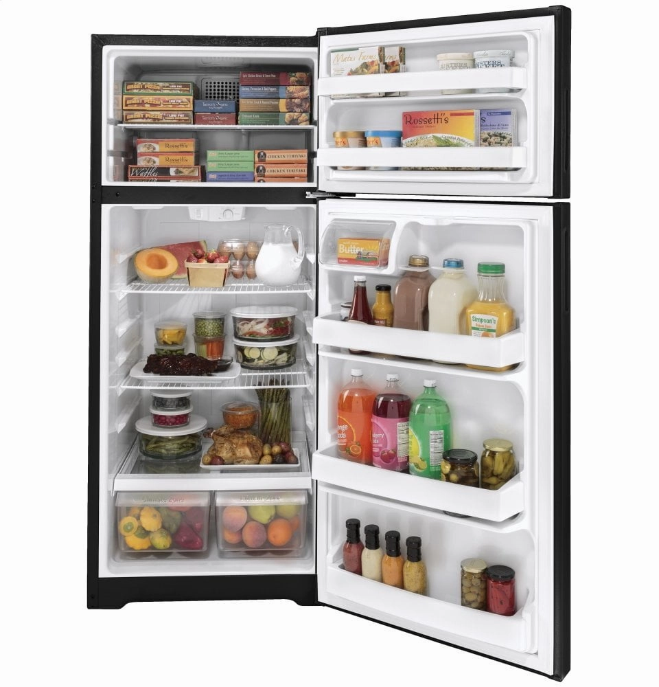 Hotpoint HPS18BTNRBB Hotpoint? 17.5 Cu. Ft. Recessed Handle Top-Freezer Refrigerator