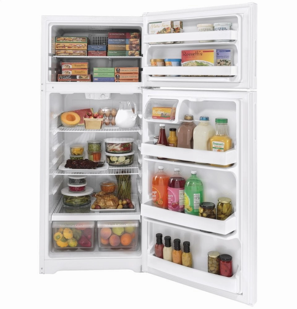 Hotpoint HPS18BTNRWW Hotpoint? 17.5 Cu. Ft. Recessed Handle Top-Freezer Refrigerator