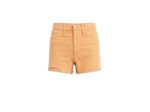 Hudson Jeans Devon Boyfriend Shorts Women's 26 Orange Cotton High-Rise JDM425