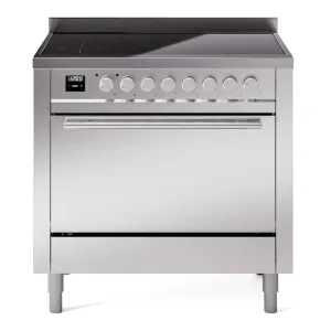 Ilve UPI366QMPSS Professional Plus Ii 36 Inch Electric Freestanding Range In Stainless Steel With Trim Freestanding Ranges freestanding dual fuel range 30 inch