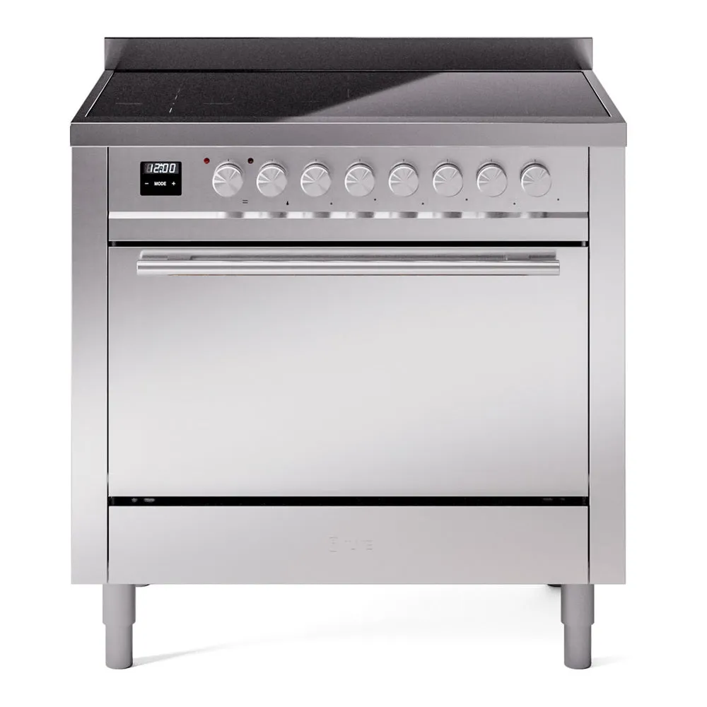 Ilve UPI366QMPSS Professional Plus Ii 36 Inch Electric Freestanding Range In Stainless Steel With Trim Freestanding Ranges freestanding dual fuel range 30 inch