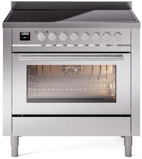 Ilve UPI366WMPSS Professional Plus Ii 36 Inch Electric Freestanding Range In Stainless Steel With Trim Freestanding Ranges freestanding dual fuel range 30 inch