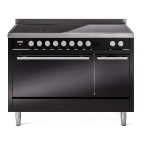 Ilve UPI486QMPBK Professional Plus Ii 48 Inch Electric Freestanding Range In Black With Trim Freestanding Ranges freestanding dual fuel range 30 inch