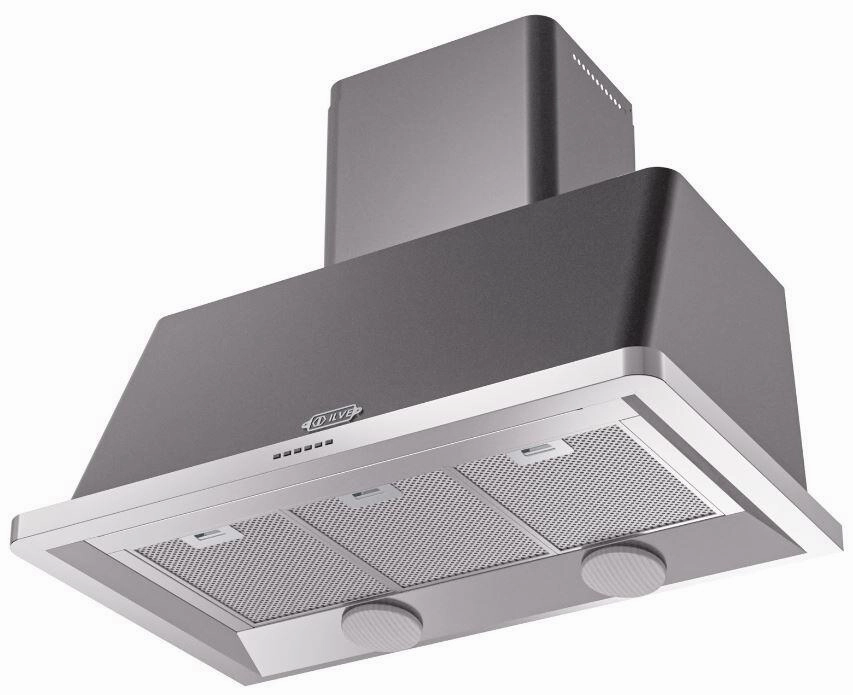 Ilve UAM100MG Majestic 40 Inch Matte Graphite Wall Mount Range Hood