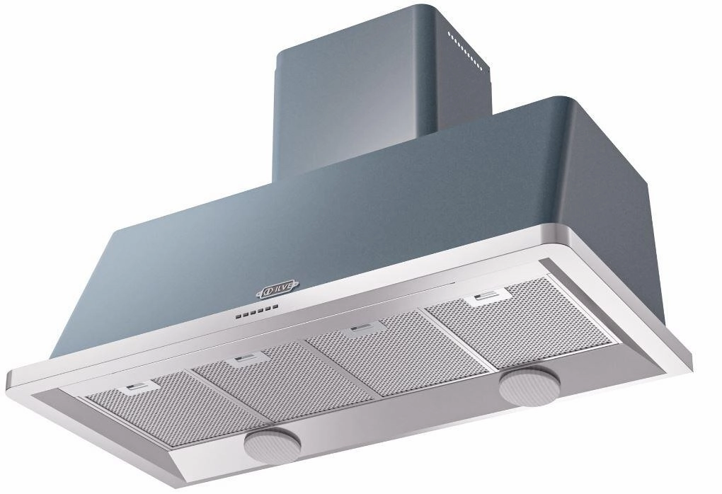 Ilve UAM120BG Majestic 48 Inch Blue Grey Wall Mount Range Hood