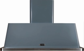Ilve UAM120BG Majestic 48 Inch Blue Grey Wall Mount Range Hood Ventilation Range Hoods high suction kitchen exhaust hood