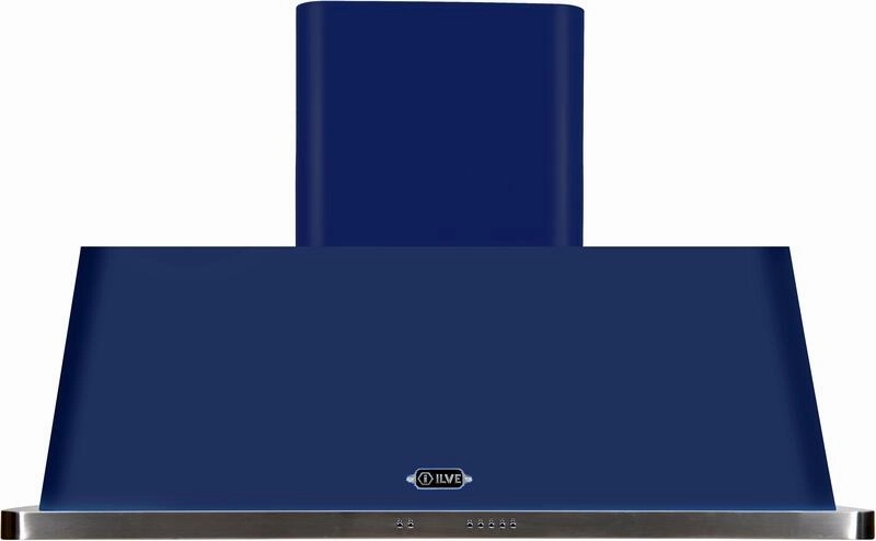 Ilve UAM120MB Majestic 48 Inch Blue Wall Mount Range Hood Ventilation Range Hoods high suction kitchen exhaust hood