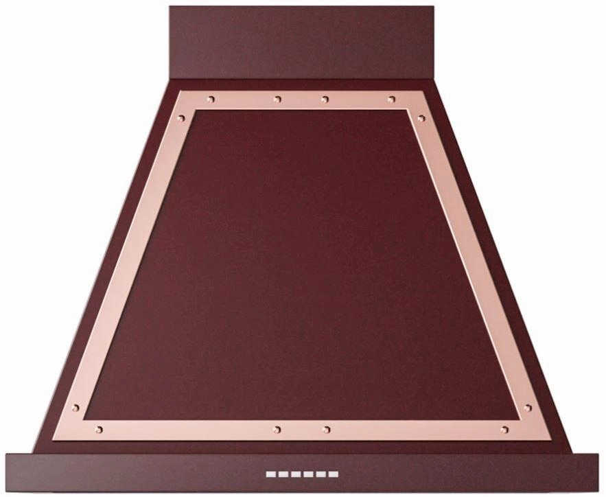 Ilve UANB30BUP Nostalgie 30 Inch Burgundy Wall Mount Convertible Range Hood Ventilation Range Hoods high suction kitchen exhaust hood