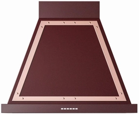 Ilve UANB30BUP Nostalgie 30 Inch Burgundy Wall Mount Convertible Range Hood Ventilation Range Hoods high suction kitchen exhaust hood