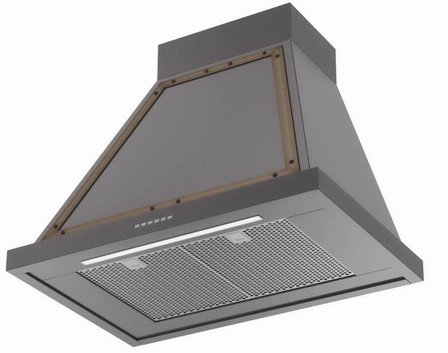 Ilve UANB30MGB Nostalgie 30 Inch Matte Graphite Wall Mount Range Hood