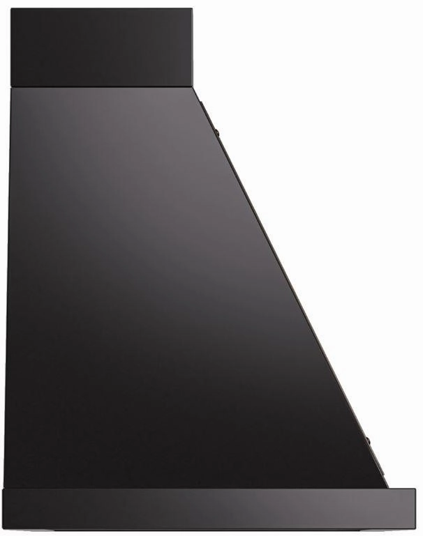Ilve UANB36BKB Nostalgie 36 Inch Glossy Black Wall Mount Range Hood