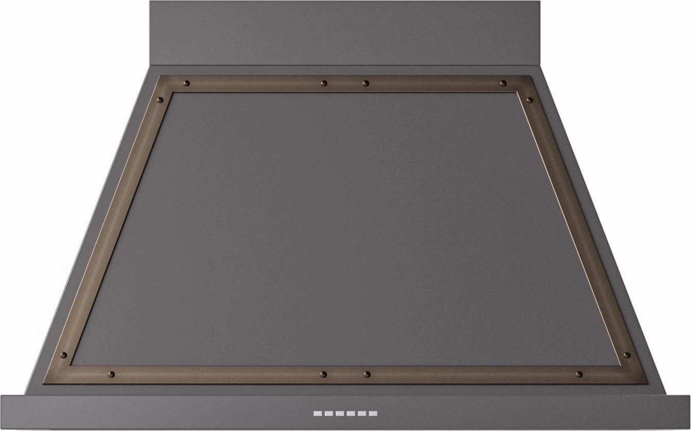 Ilve UANB40MGB Ilve Uanb40Mgb Nostalgie 40" Hood In Matte Graphite With Bronze Trim Ventilation Range Hoods high suction kitchen exhaust hood