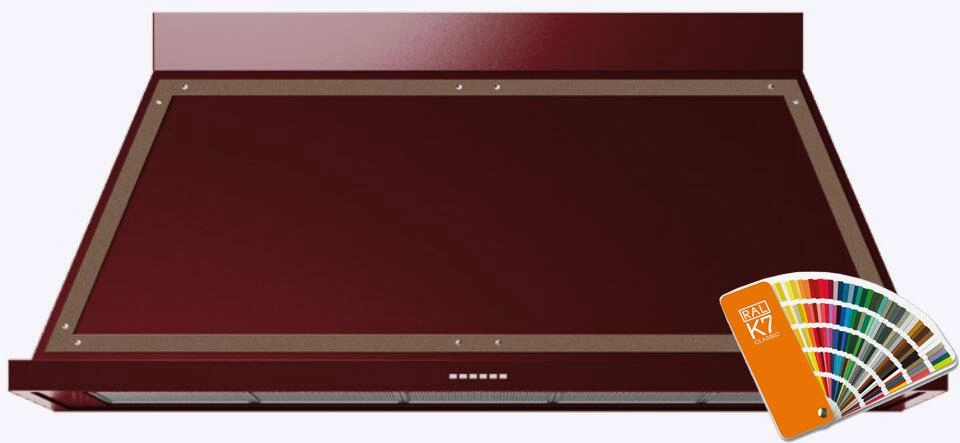 Ilve UANB48RAB Nostalgie 48 Inch Ral Custom Color Wall Mount Range Hood Ventilation Range Hoods high suction kitchen exhaust hood