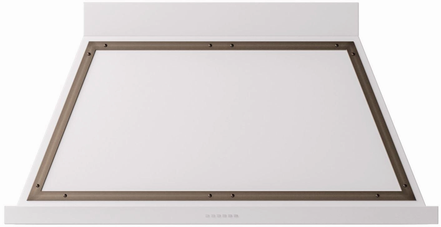 Ilve UANB48WHB Nostalgie 48 Inch White Wall Mount Range Hood Ventilation Range Hoods high suction kitchen exhaust hood