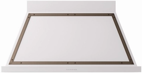 Ilve UANB48WHB Nostalgie 48 Inch White Wall Mount Range Hood Ventilation Range Hoods high suction kitchen exhaust hood