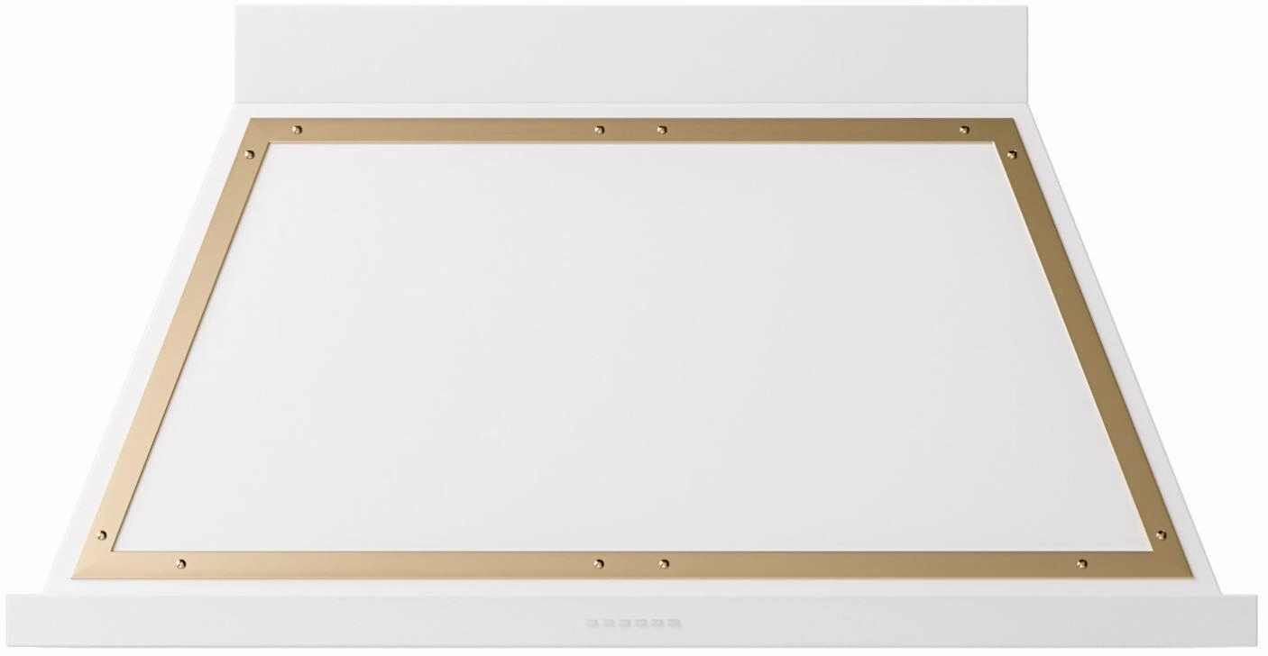 Ilve UANB48WHG Nostalgie 48 Inch White Wall Mount Range Hood Ventilation Range Hoods high suction kitchen exhaust hood