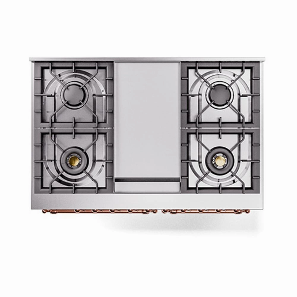 Ilve UND40FNMPRAPLP Ilve Und40Fnmpraplp Nostalgie Ii Noblesse 40" Dual Fuel Range (Liquid Propane, Triple Glass Door, Ral, Copper)