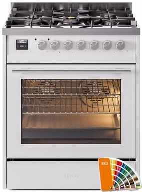 Ilve UP30WMPRA Professional Plus Ii 30 Inch Dual Fuel Natural Gas Freestanding Range In Ral Custom Color With Trim Freestanding Ranges freestanding dual fuel range 30 inch