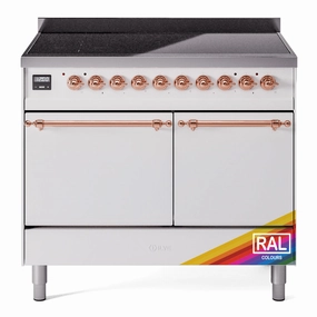 Ilve UPDI406QNMPRAP Nostalgie Ii 40 Inch Electric Freestanding Range In Ral Custom Color With Copper Trim Freestanding Ranges freestanding dual fuel range 30 inch