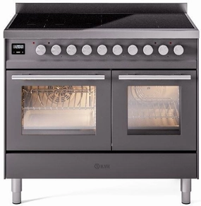 Ilve UPDI406WMPMG Professional Plus Ii 40 Inch Electric Freestanding Range In Matte Graphite With Trim Freestanding Ranges freestanding dual fuel range 30 inch