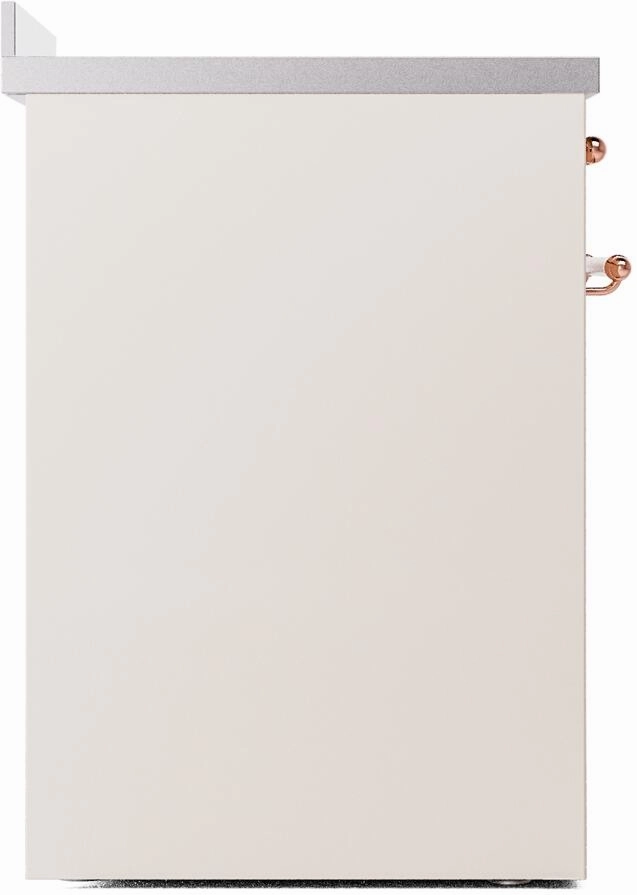 Ilve UPI304NMPAWP Nostalgie Ii 30 Inch Electric Freestanding Range In Antique White With Copper Trim