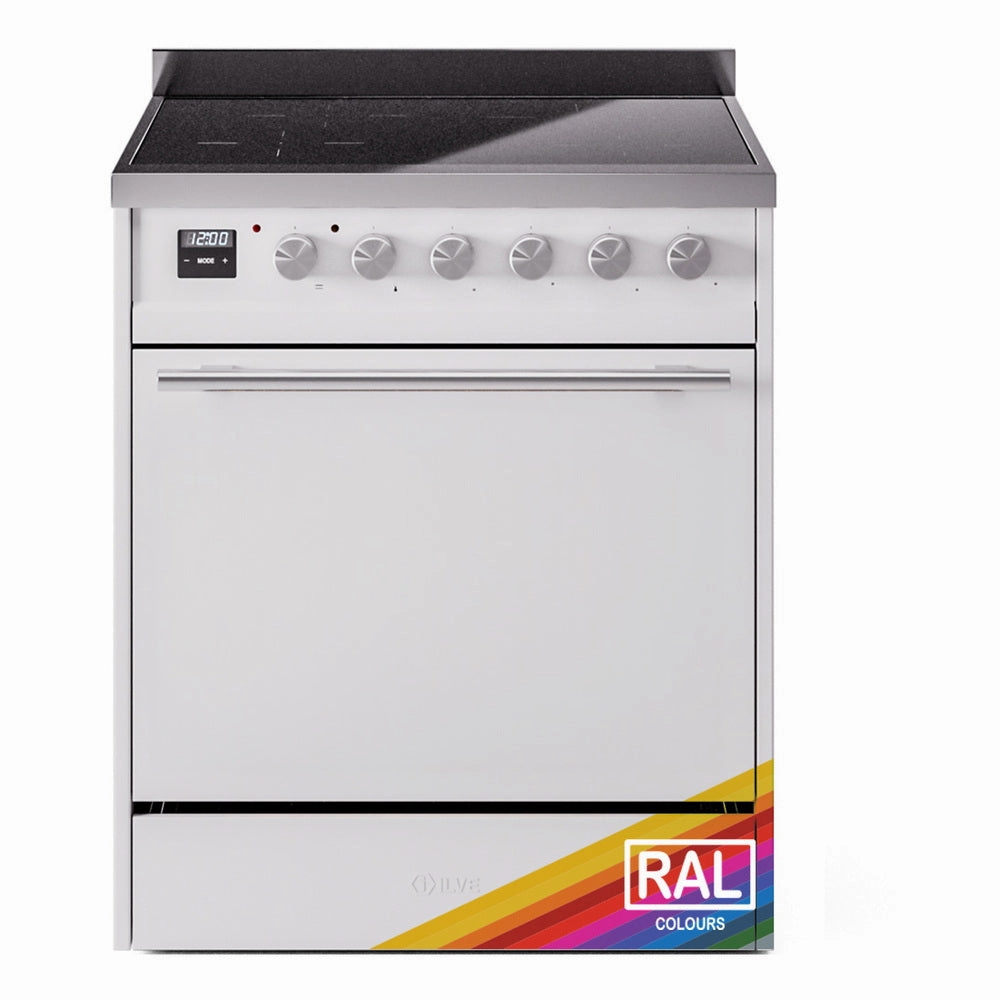 Ilve UPI304QMPRA Professional Plus Ii 30 Inch Electric Freestanding Range In Ral Custom Color With Trim Freestanding Ranges freestanding dual fuel range 30 inch