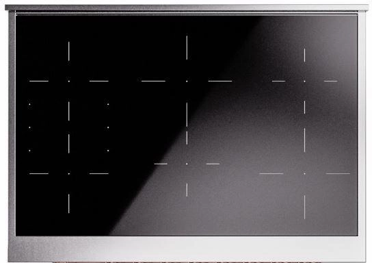 Ilve UPI366QNMPMGB Nostalgie Ii 36 Inch Electric Freestanding Range In Matte Graphite With Bronze Trim