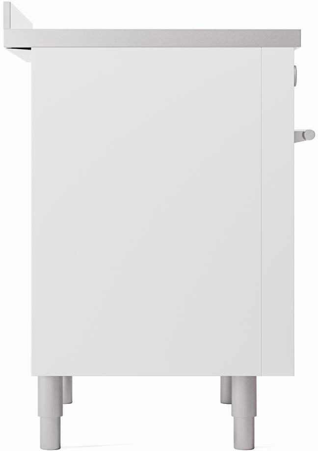 Ilve UPI366WMPWH Professional Plus Ii 36 Inch Electric Freestanding Range In White With Trim