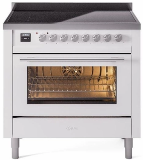 Ilve UPI366WMPWH Professional Plus Ii 36 Inch Electric Freestanding Range In White With Trim Freestanding Ranges freestanding dual fuel range 30 inch