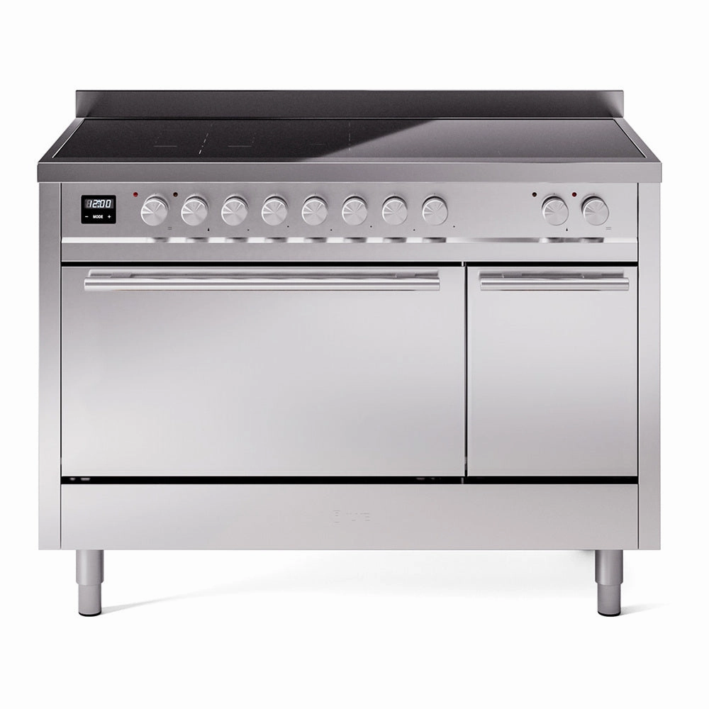 Ilve UPI486QMPSS Professional Plus Ii 48 Inch Electric Freestanding Range In Stainless Steel With Trim Freestanding Ranges freestanding dual fuel range 30 inch