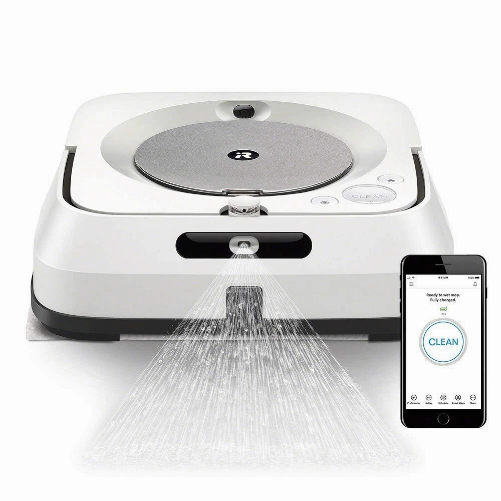 iRobot Braava jet M6 Wi-Fi Connected Robotic Floor Cleaner upright vacuum, stick vacuum