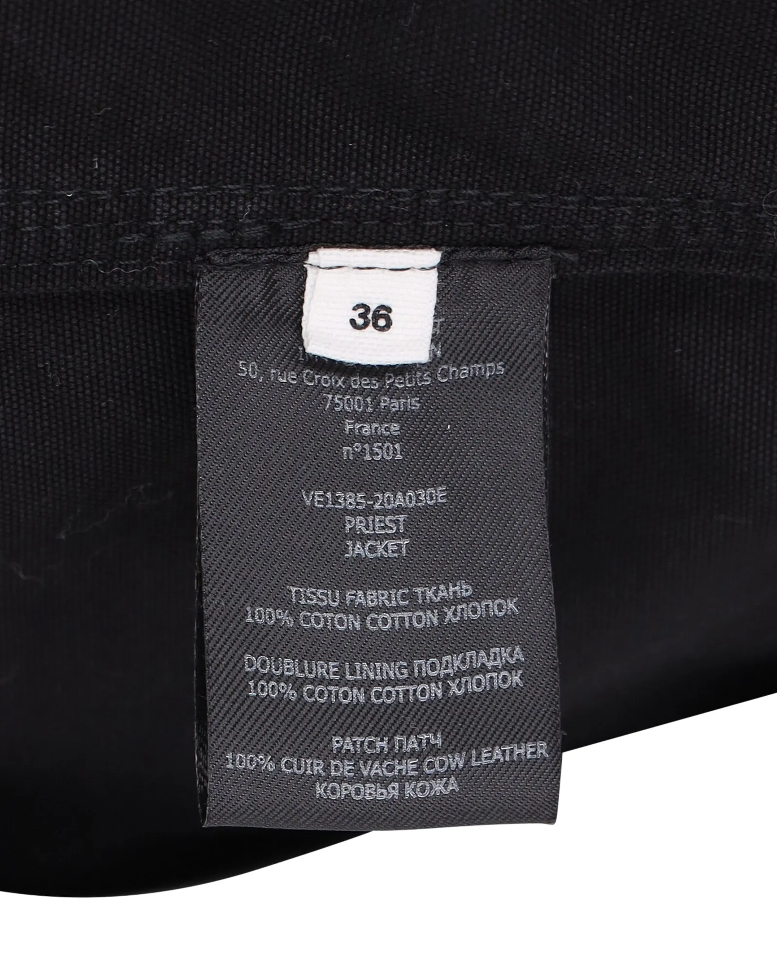 Isabel Marant Etoile Priest Jacket in Black Cotton