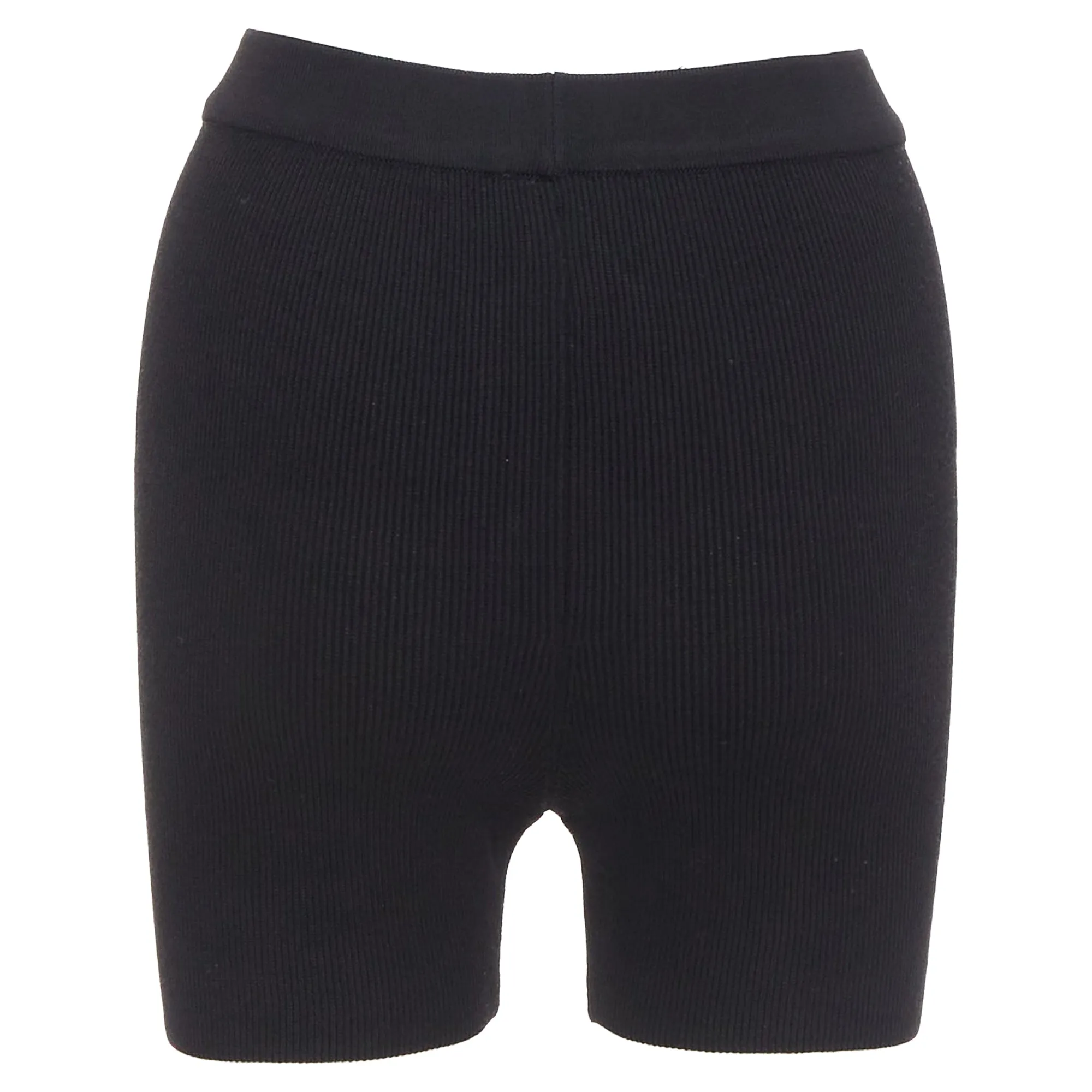 Jacquemus viscose blend minimal knitted cyclist shorts