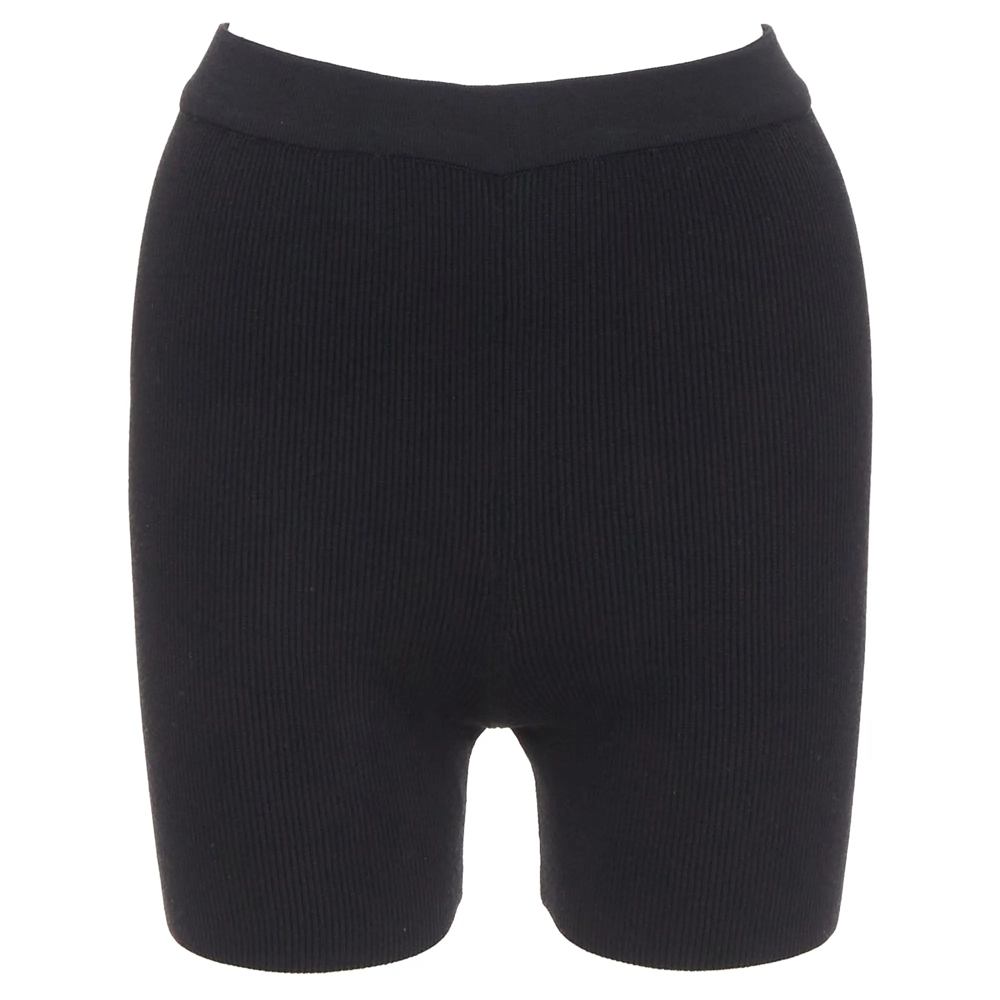 Jacquemus viscose blend minimal knitted cyclist shorts