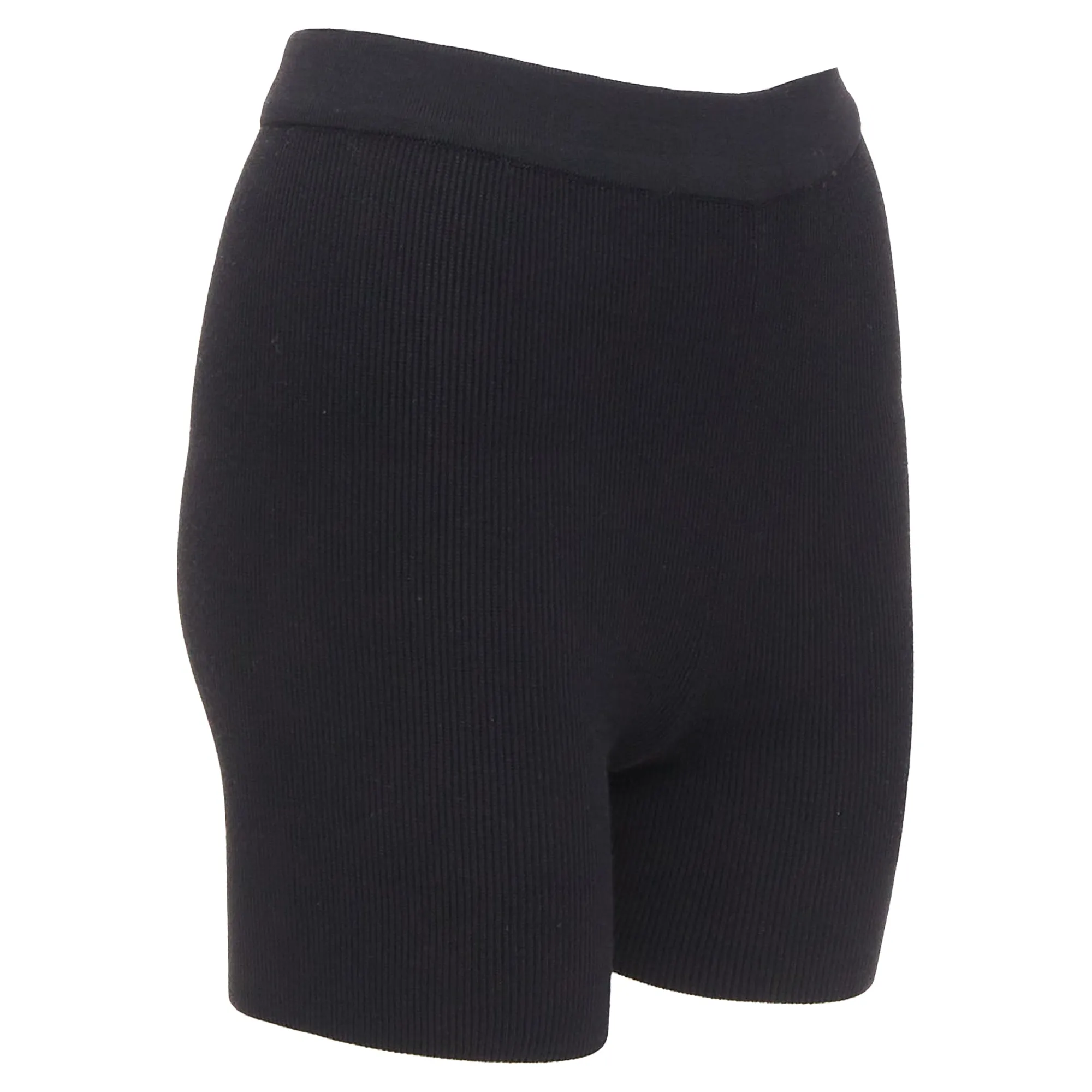Jacquemus viscose blend minimal knitted cyclist shorts