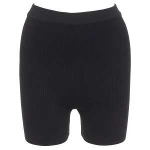 Jacquemus viscose blend minimal knitted cyclist shorts