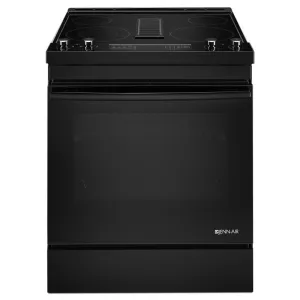 Jennair JES1750FB Black Floating Glass 30" Electric Downdraft Range Freestanding Ranges freestanding dual fuel range 30 inch