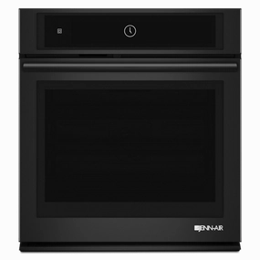 Jennair JJW2427DB Black Floating Glass 27" Single Wall Oven With Multimode Convection System Wall Ovens convection wall oven with steam assist