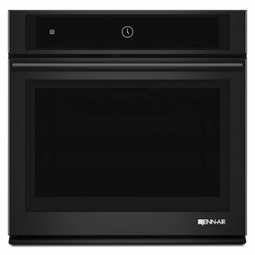 Jennair JJW2430DB Black Floating Glass 30" Single Wall Oven With Multimode Convection System Wall Ovens convection wall oven with steam assist