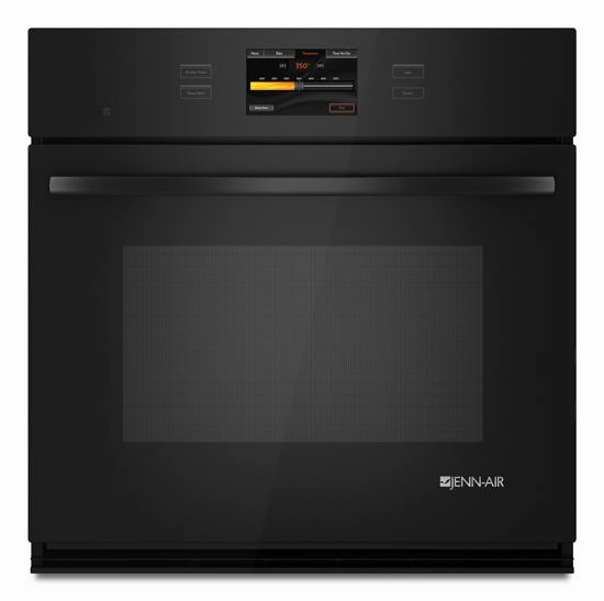 Jennair JJW3430WB Black Jenn-Air Single Wall Oven With V2&#8482; Vertical Dual-Fan Convection System, 30" Wall Ovens convection wall oven with steam assist
