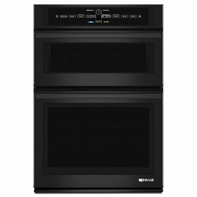 Jennair JMW3430DB Black Floating Glass 30" Microwave/Wall Oven With V2 Vertical Dual-Fan Convection System Wall Ovens convection wall oven with steam assist