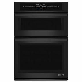 Jennair JMW3430DB Black Floating Glass 30" Microwave/Wall Oven With V2 Vertical Dual-Fan Convection System Wall Ovens convection wall oven with steam assist