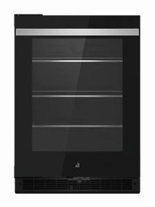 Jennair JUGFL242HM 24" Noir Under Counter Glass Door Refrigerator, Left Swing Undercounter Refrigerators 24 inch undercounter fridge for kitchen