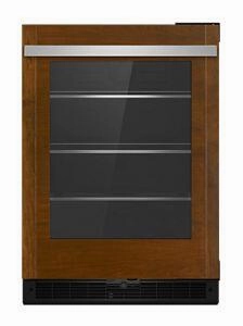 Jennair JUGFL242HX Panel-Ready 24" Under Counter Glass Door Refrigerator, Left Swing Undercounter Refrigerators 24 inch undercounter fridge for kitchen