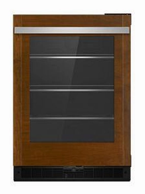 Jennair JUGFL242HX Panel-Ready 24" Under Counter Glass Door Refrigerator, Left Swing Undercounter Refrigerators 24 inch undercounter fridge for kitchen