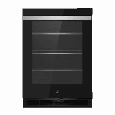 Jennair JUGFR242HM 24" Noir Under Counter Glass Door Refrigerator, Right Swing Undercounter Refrigerators 24 inch undercounter fridge for kitchen