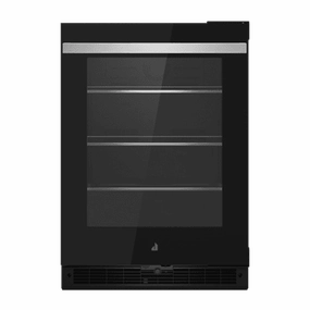 Jennair JUGFR242HM 24" Noir Under Counter Glass Door Refrigerator, Right Swing Undercounter Refrigerators 24 inch undercounter fridge for kitchen