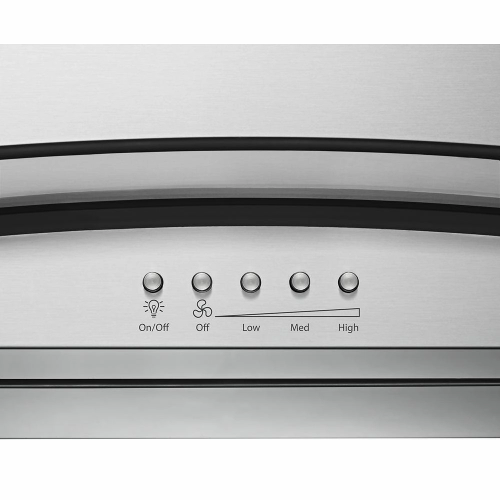 Jennair WVI75UC6DS 36" Modern Glass Island Mount Range Hood