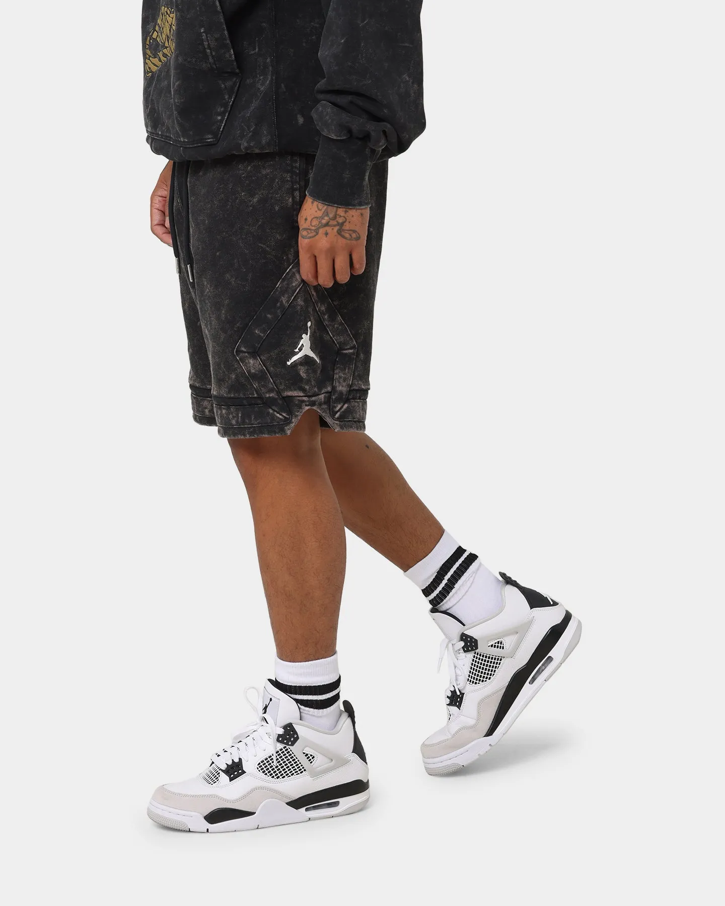 Jordan Essential Statement Washed Fleece Shorts Black/Sail