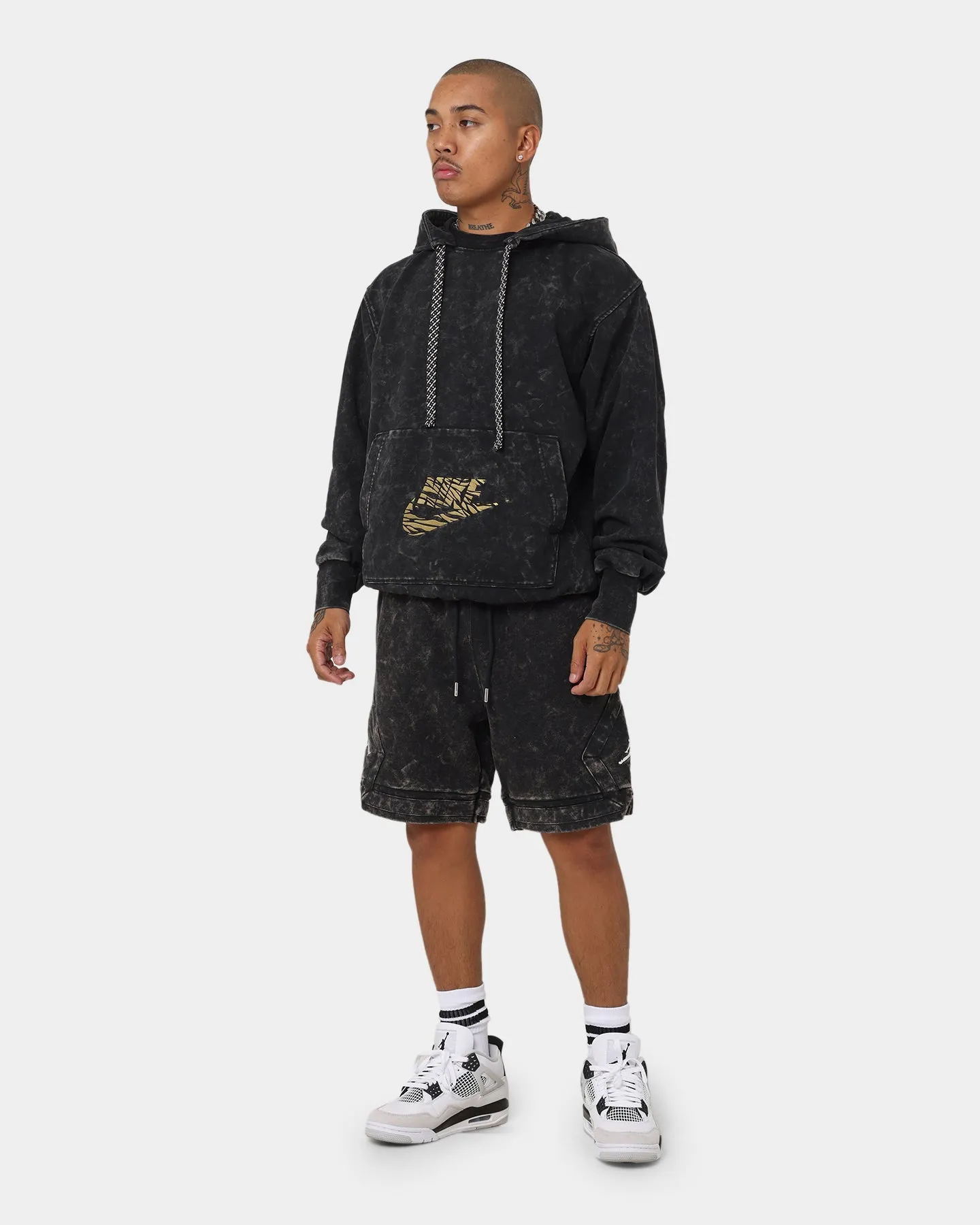Jordan Essential Statement Washed Fleece Shorts Black/Sail